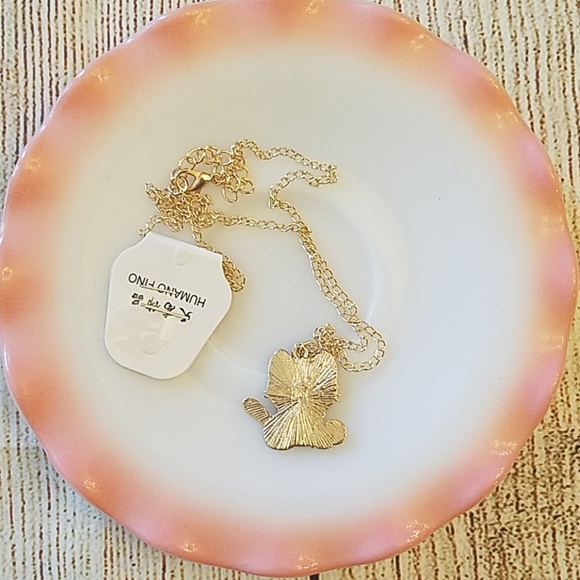 Adorable Cat and Yarn Necklaces Gold Chain - Picture 8 of 8